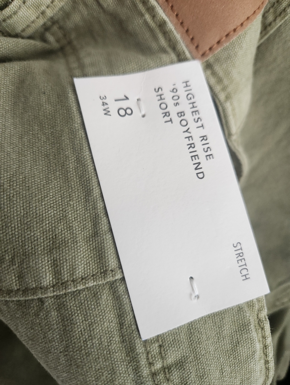 NWT American Eagle Outfitters Olive Green Cargo Shorts - Women's 18 - Picture 5 of 9